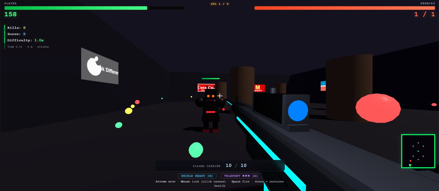 FPS Arena — first-person Python shooter game