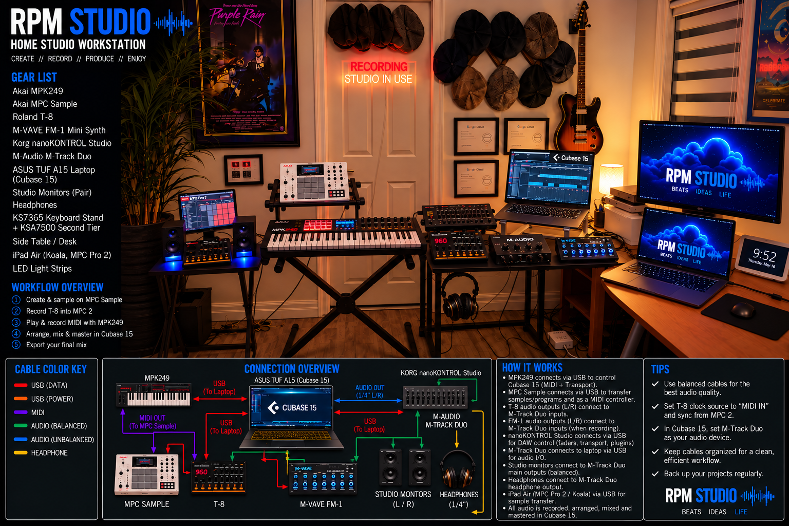 RPM Studio home studio workstation