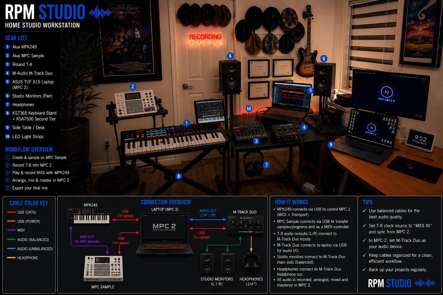 RPM Studio home studio workstation